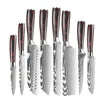 8-Piece Kitchen Knife Set – Stainless Steel with Pakkawood Handle