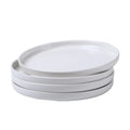White Ceramic Dinner Plate – Round Minimalist Design