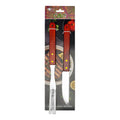 Stainless Steel BBQ & Baking Tools Set – Wooden Handle Grill Accessories with Carry Bag