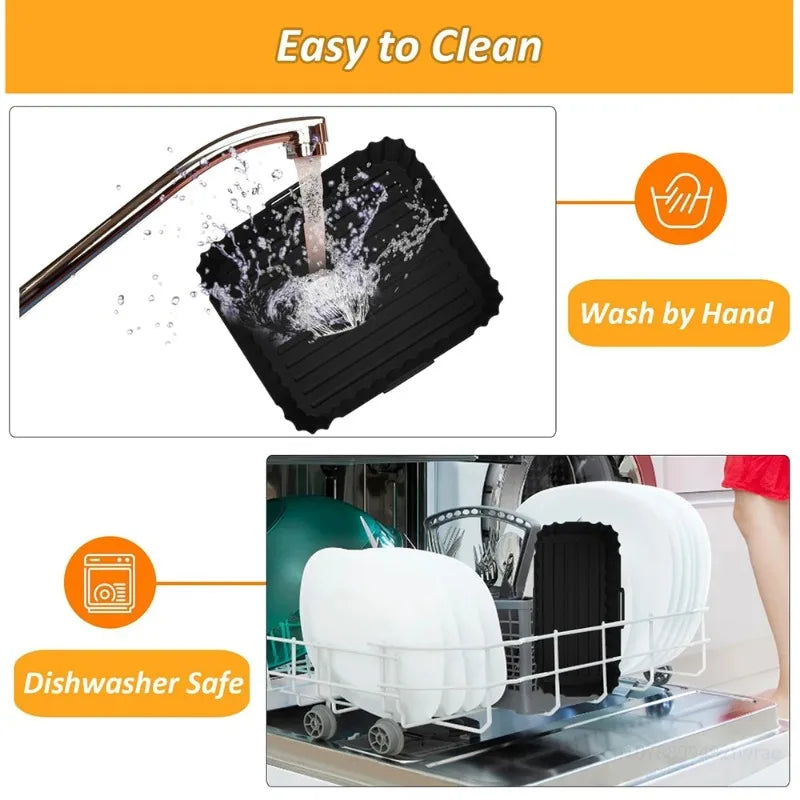 Reusable Silicone Air Fryer Liner — Dual Basket (6L/3L)