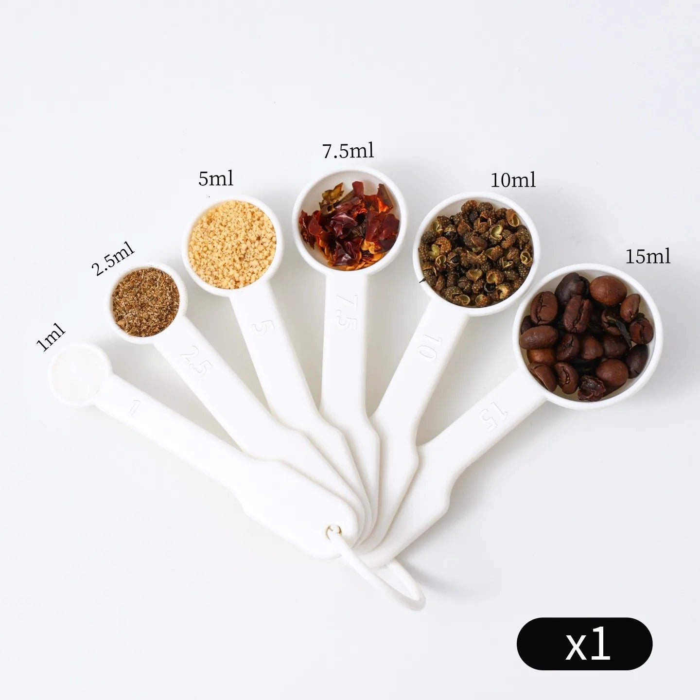 Measuring Spoon Set – 6 Piece Nestable Kitchen Spoons