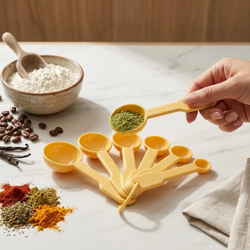 Measuring Spoon Set – 6 Piece Nestable Kitchen Spoons