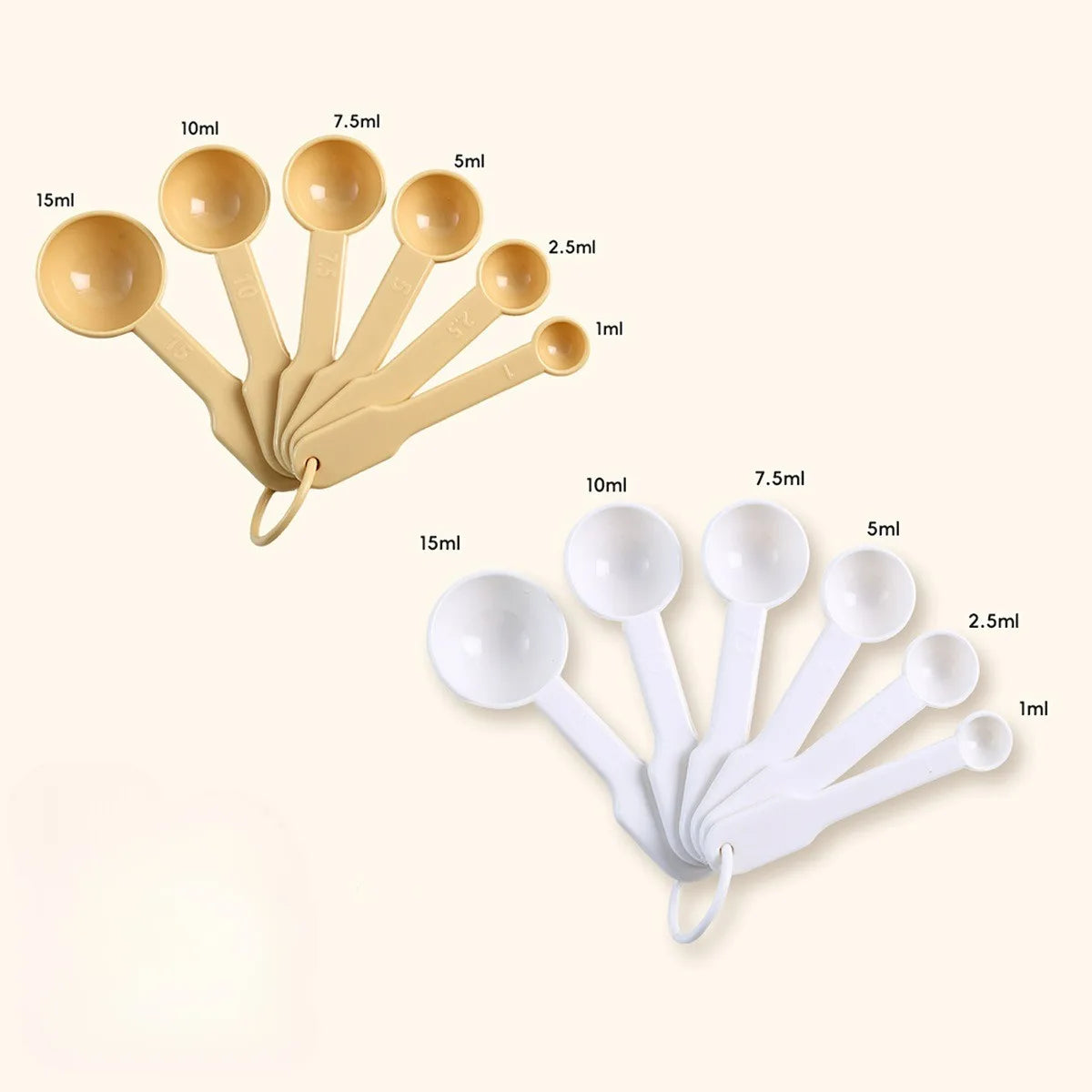 Measuring Spoon Set – 6 Piece Nestable Kitchen Spoons